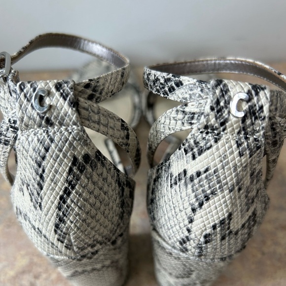 Circus by Sam Edelman Vegan Leather Snakeskin Chunky Heels size 11/EU 41 - Picture 5 of 9